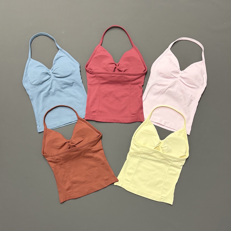 Running Belt - قميص رياضي نسائي بدون خياطة بحمالات