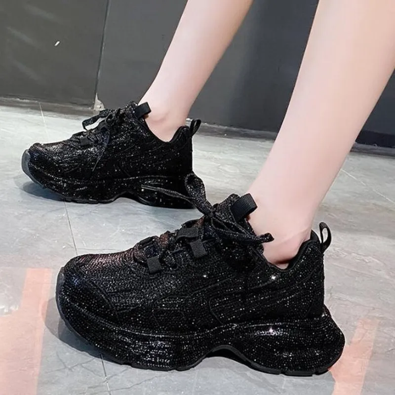 Running Shoes Women - مصمم النساء بلينغ الاحذية أحذية رياضية