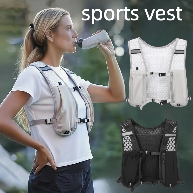 Hydration Vest - سترة جري للجنسين مقاومة للماء وقابلة