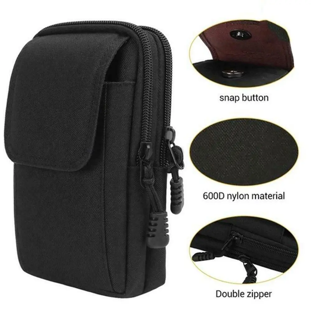 Running Belt - حقيبة خصر تكتيكية للرجال بنظام MOLLE،