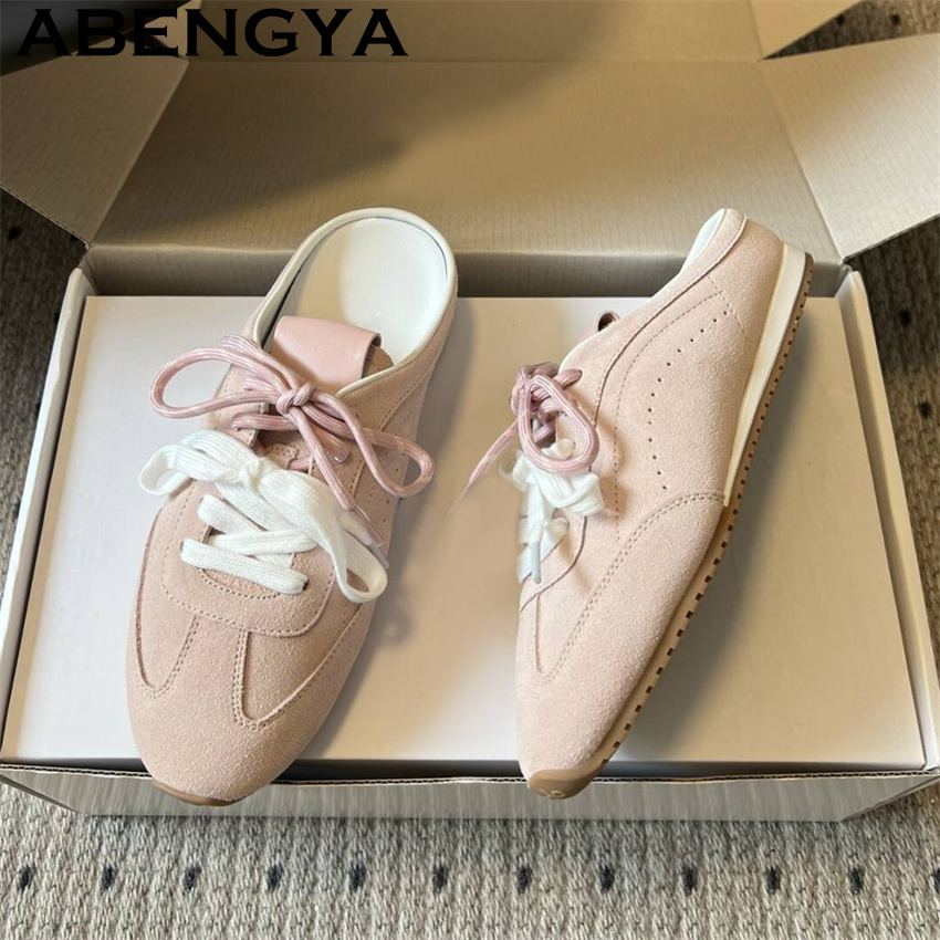 شباشب نسائية مسطحة كاجوال بربا - مراجعة Running Shoes Women وسعره