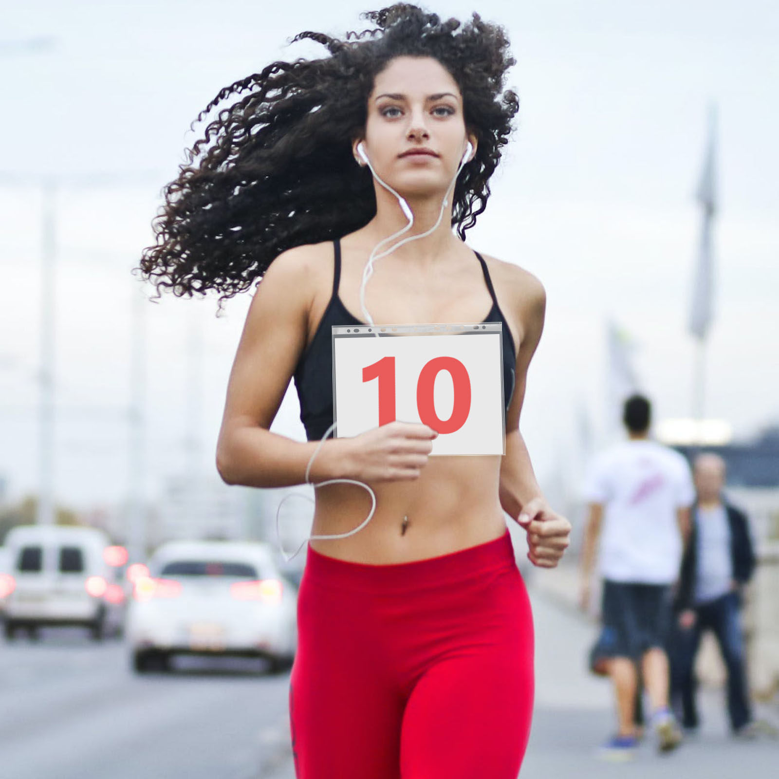 100 قطعة من حاملات أرقام السبا - مراجعة Race Bib وسعره