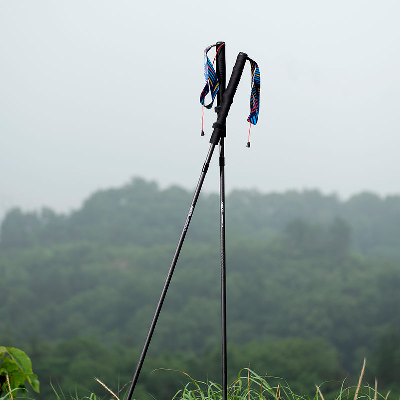 قطعتان من عصا المشي القابلة لل - مراجعة Trekking Pole Carbon وسعره