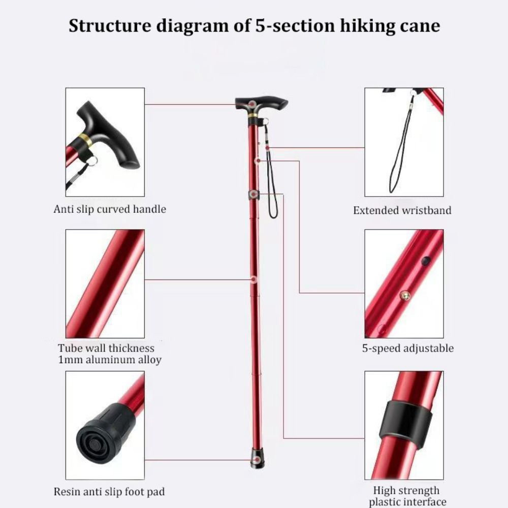 عصا تسلق خفيفة الوزن قابلة للت - مراجعة Trekking Pole Carbon وسعره
