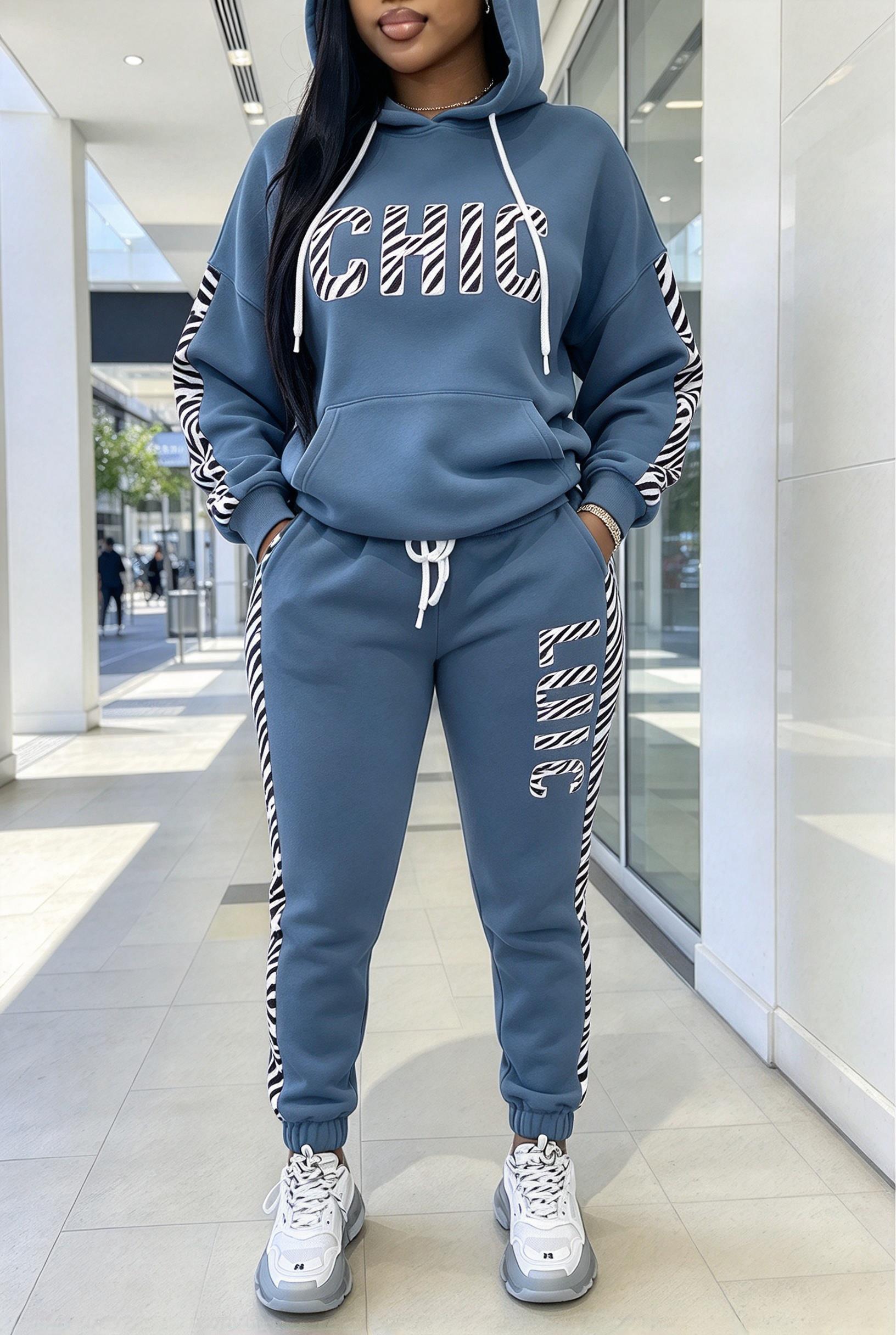 بدلة رياضية نسائية بطبعة حروف  - مراجعة Joggers Pants وسعره